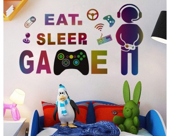 Eat Sleep Game Wall Decal 